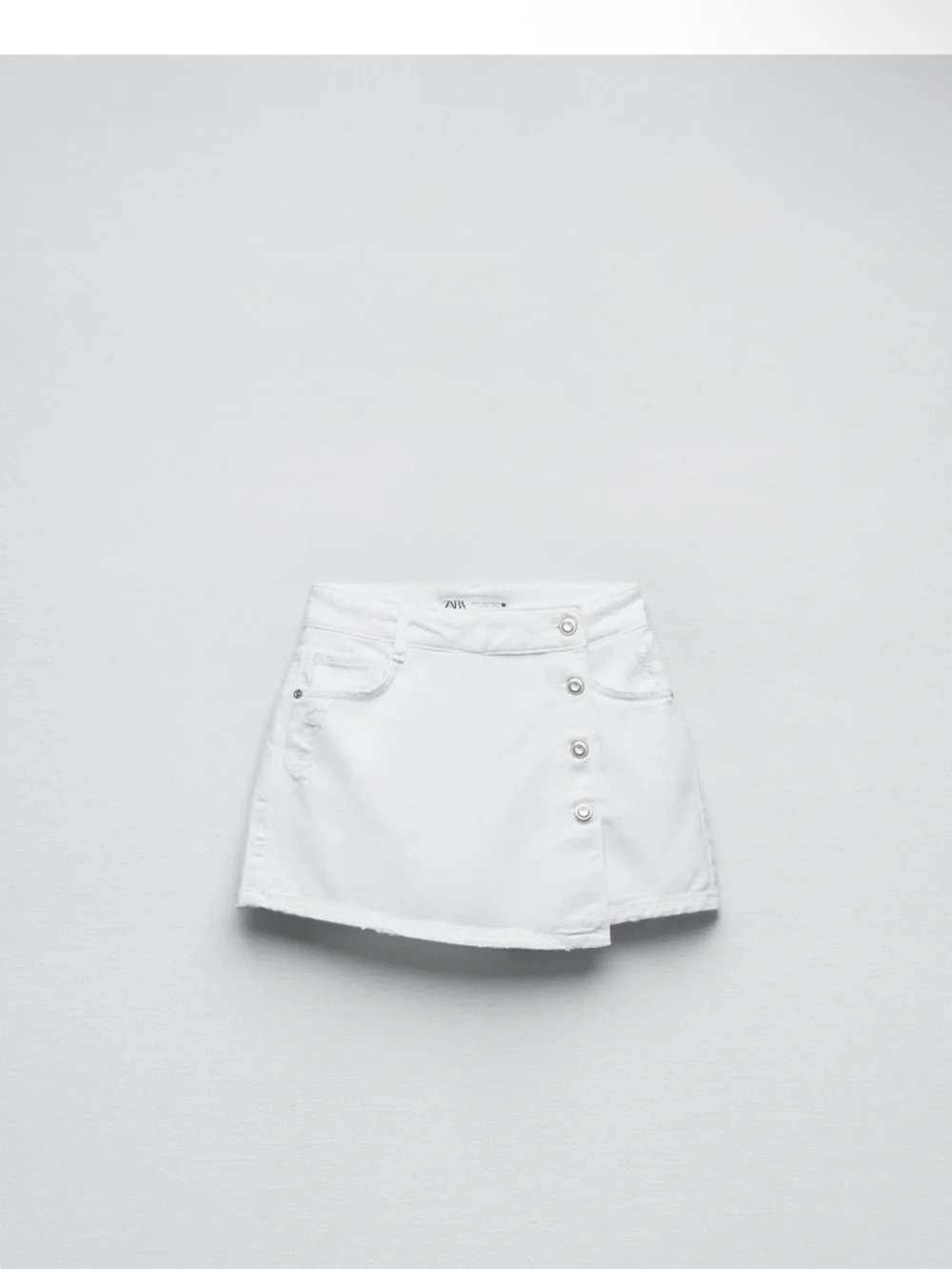 Zara Ripped Denim Skort - Picture 1 of 2